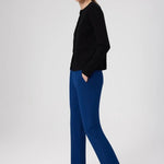 Lacivert Nervür Dikişli Cep Detaylı Kadın Pantolon  Mısırlı 1951