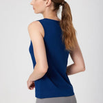 Lacivert Yuvarlak Yaka Kolsuz Kadın Atlet  Mısırlı 1951