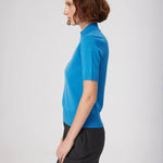 Mavi Yarım Balıkçı Yaka Kadın Kazak  Mısırlı 1951