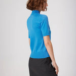 Mavi Yarım Balıkçı Yaka Kadın Kazak  Mısırlı 1951