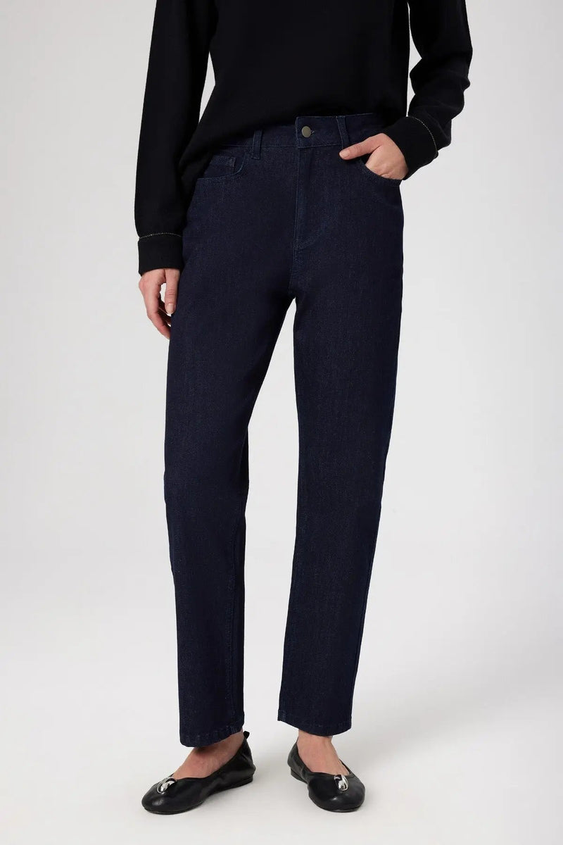 Mavi Yüksek Bel Kadın Jean Pantolon