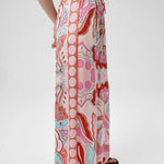 Multicolor Desenli Bol Paça Kadın Pantolon  Mısırlı 1951