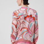 Multicolor Desenli Hakim Yaka Kadın Gömlek  Mısırlı 1951