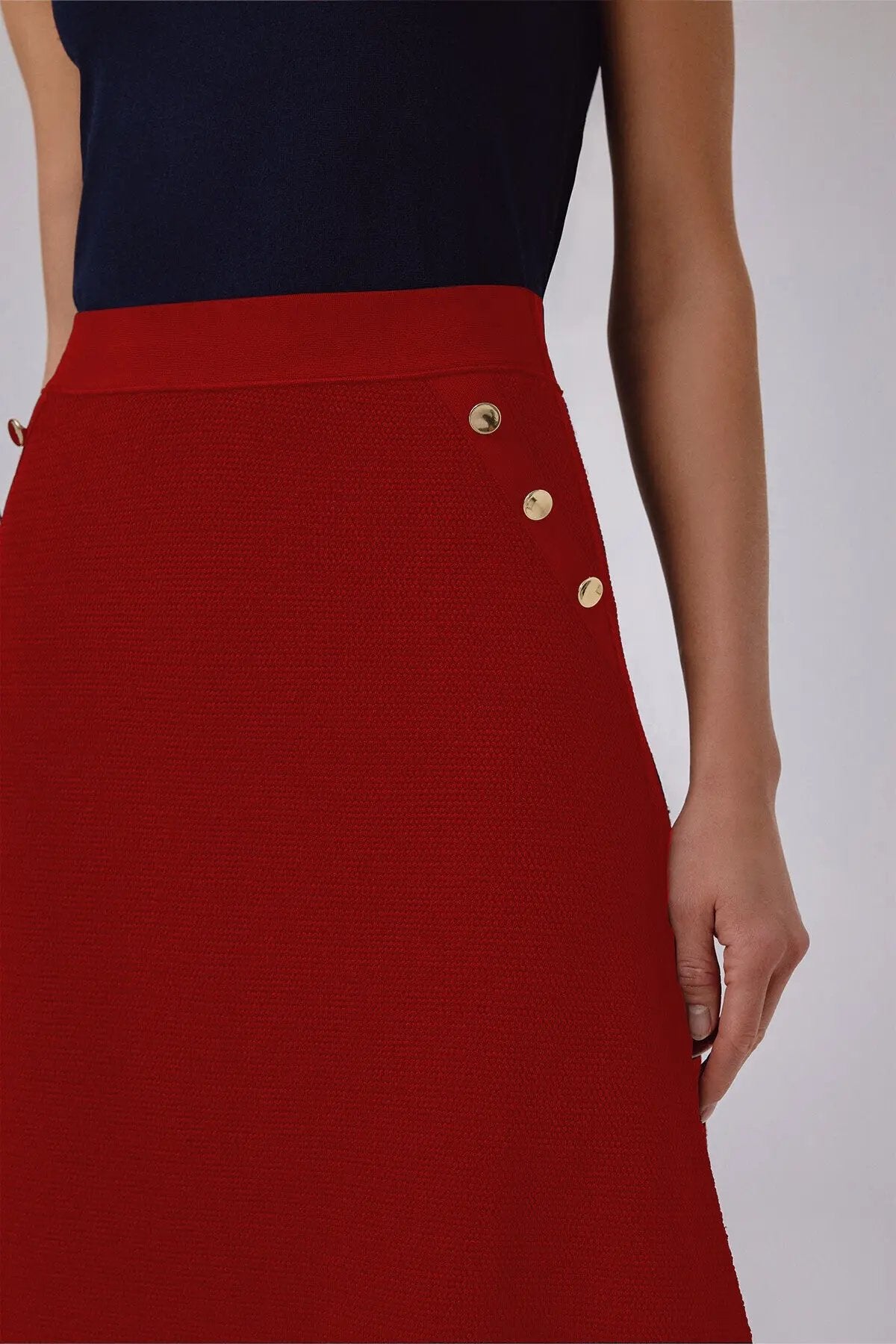 Nar Çiçeği Fileli Midi Boy Etek  Mısırlı 1951