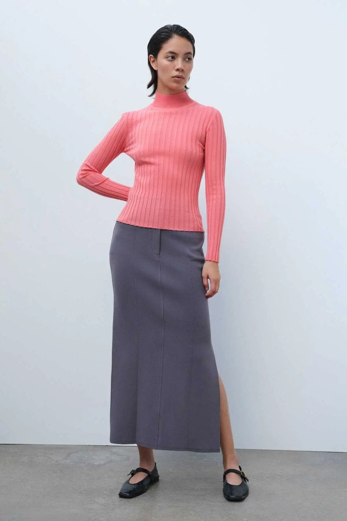 Pembe Yarım Boğazlı Kadın Kazak  Mısırlı 1951