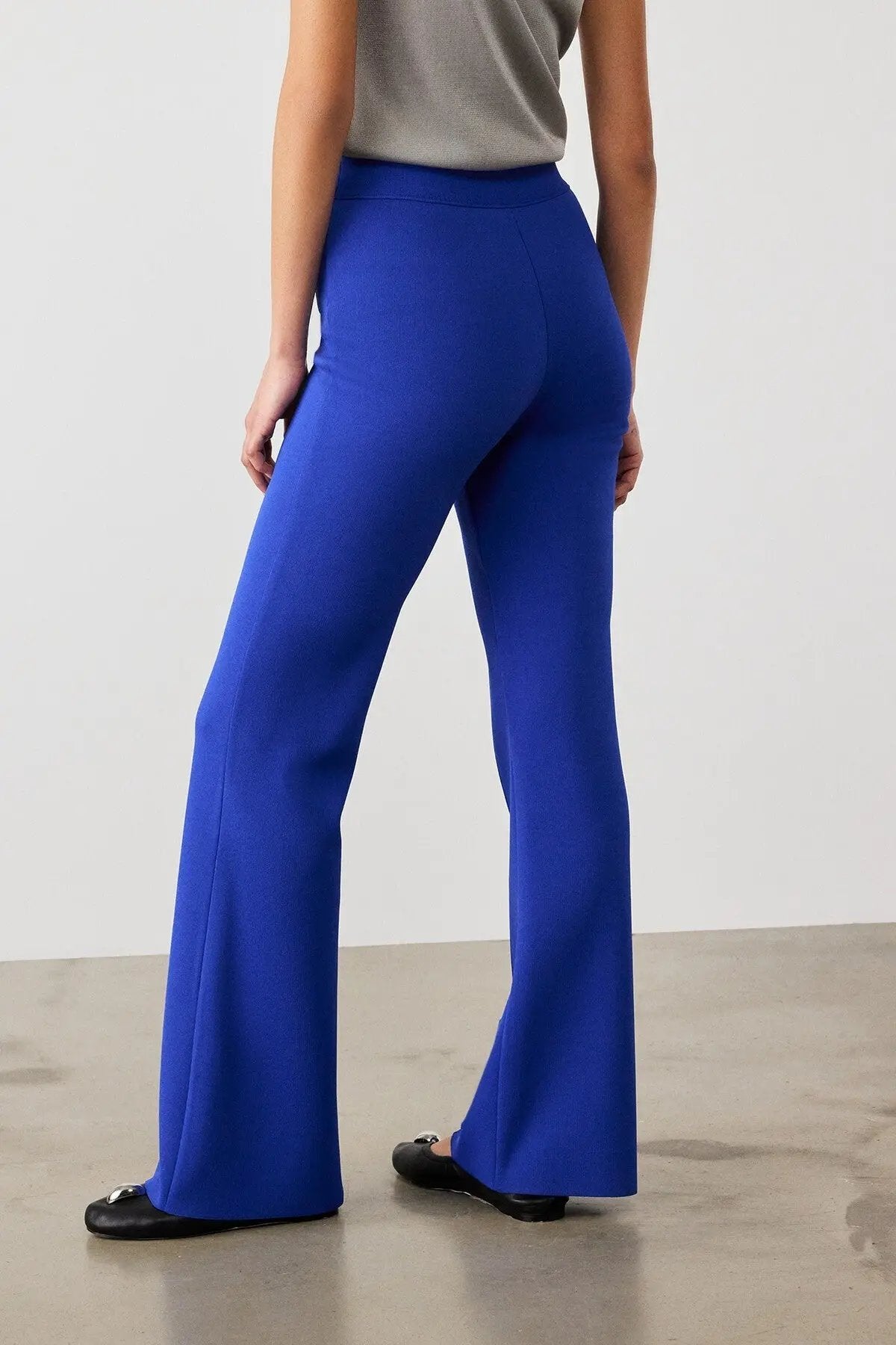 Royal Blue İspanyol Paça Kadın Pantolon  Mısırlı 1951