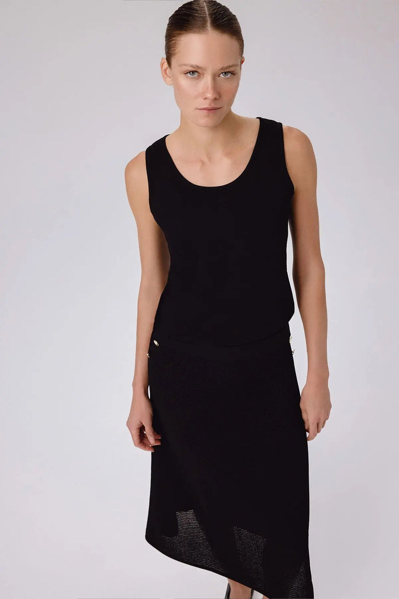 Siyah Fileli Midi Boy Etek  Mısırlı 1951