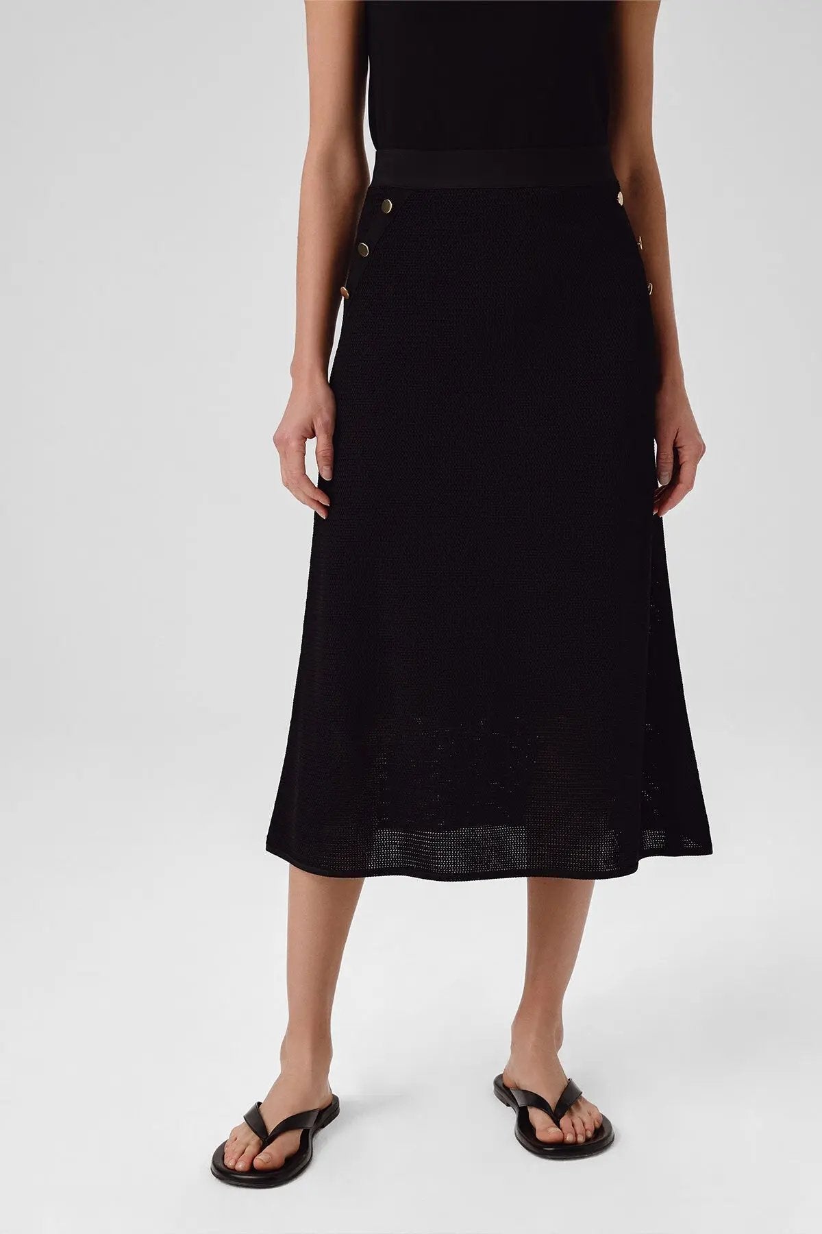 Siyah Fileli Midi Boy Etek  Mısırlı 1951