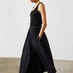 Siyah Kalın Askılı U Yaka Kadın Atlet  Mısırlı 1951