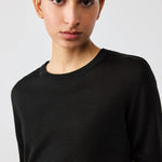 Siyah Kısa Kollu Triko Kadın Tişört  Mısırlı 1951