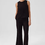 Siyah Taş İşlemeli Kadın Pantolon  Mısırlı 1951