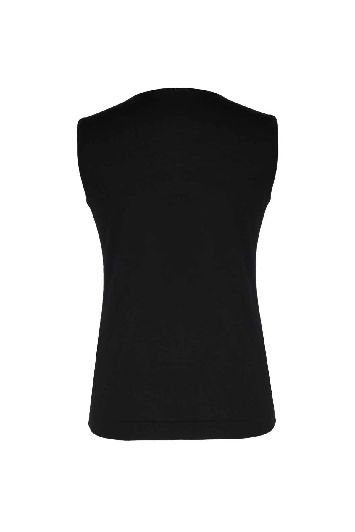 Siyah Kolsuz Triko Kadın Atlet  Mısırlı 1951