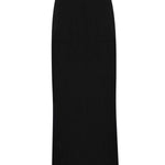 Siyah Yırtmaç Detaylı Uzun Triko Etek  Mısırlı 1951