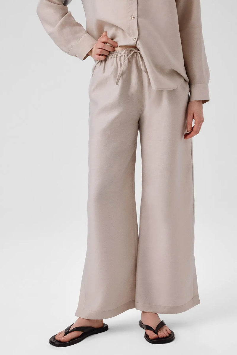 Taş Paçası Yırtmaçlı Kadın Pantolon  Mısırlı 1951