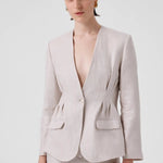 Taş Tek Düğmeli Kadın Blazer Ceket  Mısırlı 1951