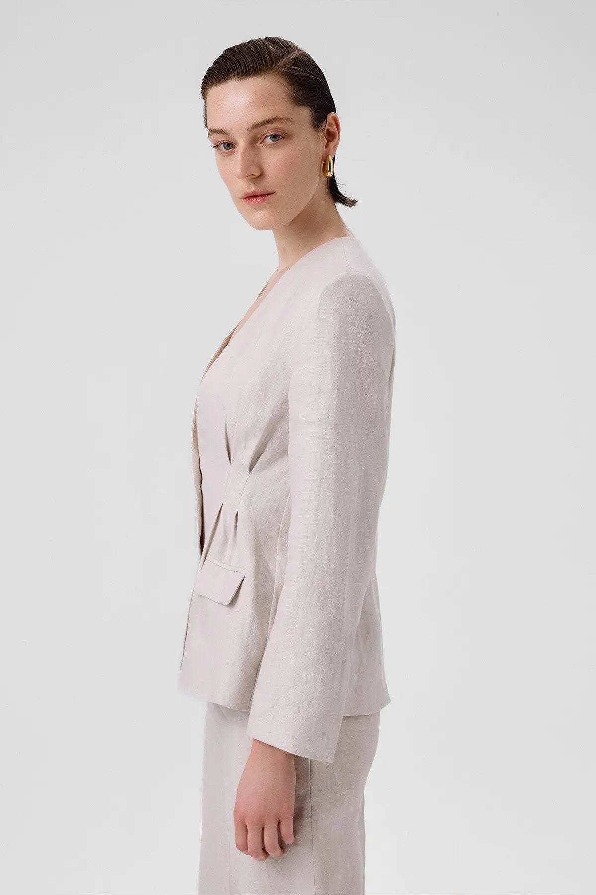 Taş Tek Düğmeli Kadın Blazer Ceket  Mısırlı 1951