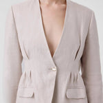 Taş Tek Düğmeli Kadın Blazer Ceket  Mısırlı 1951