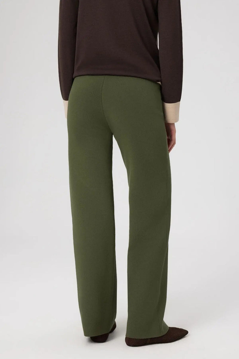 Yeşil Cep Detaylı Fermuarlı Kadın Pantolon