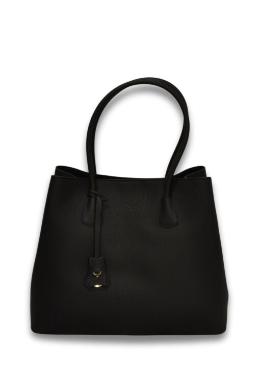 Black Leather Handbag 