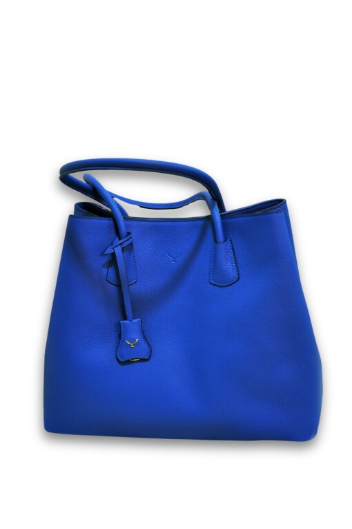 Indigo Leather Bag - MAPI DERI