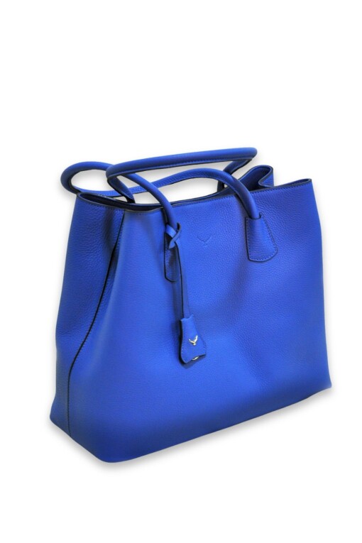 Indigo Leather Bag - MAPI DERI