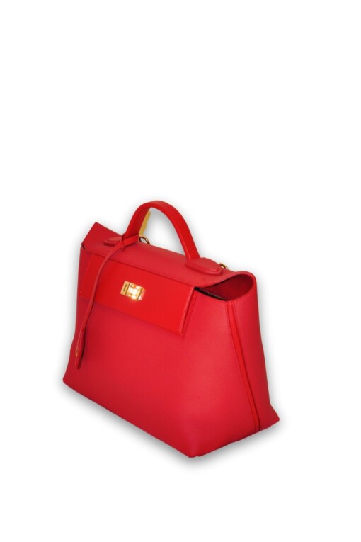 Red Leather Bag - MAPI DERI