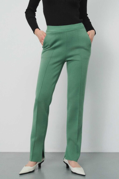 Regular Fit Yeşil Kadın Pantolon - Mısırlı